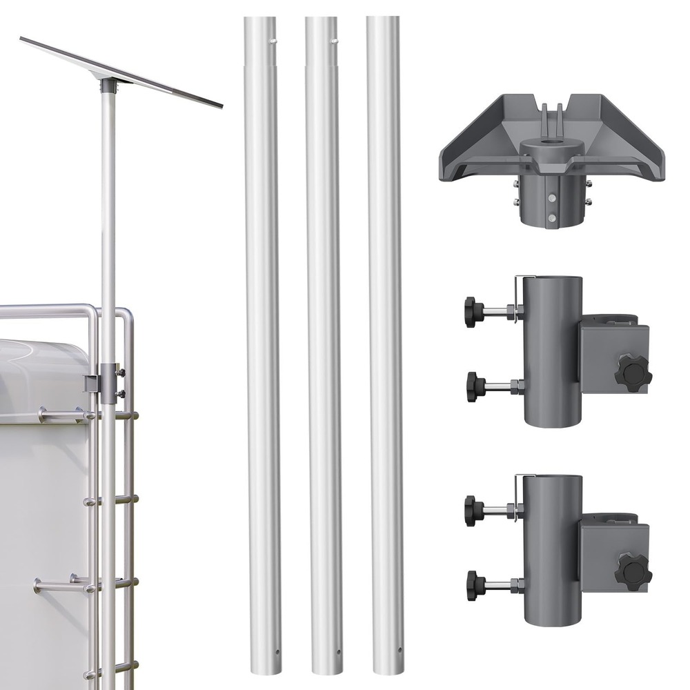Kinchoix Starlink Gen‎ 3 Pole Mount 10FT RV Ladder Adapter 0.8-1.96in Rails